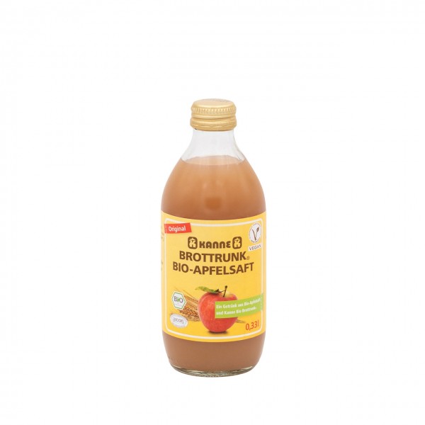 Bio-Apfelsaft mit Original Kanne Brottrunk® 0,33 l