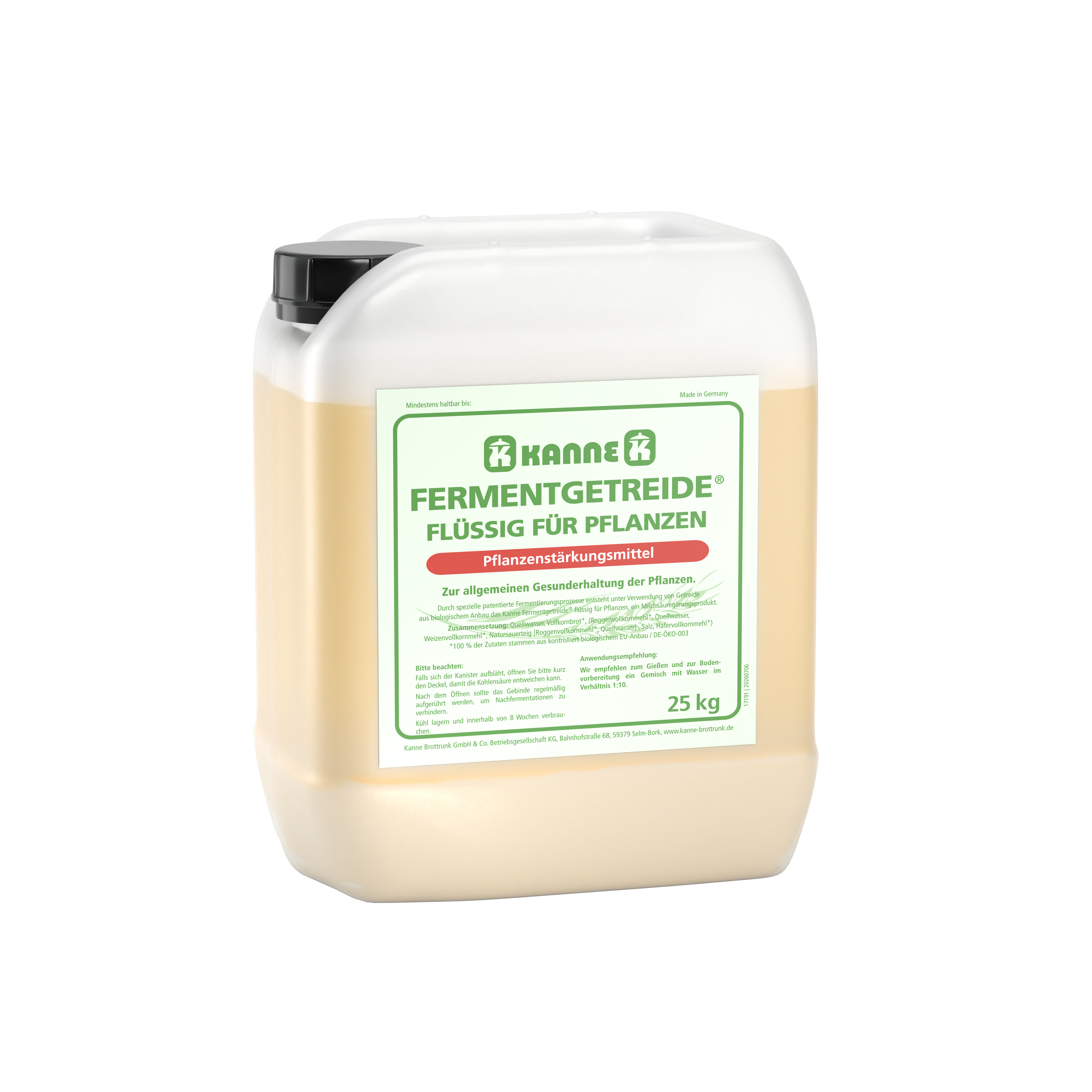 Kanne Fermentgetreide® flüssig Boden/Pflanzen 25 kg